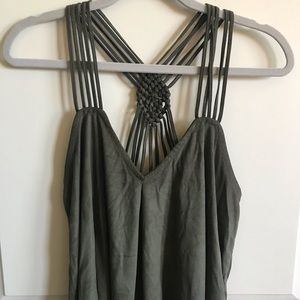 Faux Suede Dark Green Top!